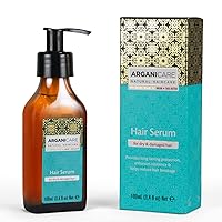 Natural Argan Oil for Dry & Damaged Hair - Vegan Hair Growth Serum with Jojoba Oil Designed for Hair Loss & Dry Scalp Treatment - Aroma-Packed Formula with Shea Moisture for Frizz Control
