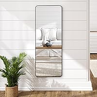 Americanflat 22x59 Black Framed Wall Mirror Full Length - Large Wall Mirror for Bedroom and Full Size Mirror for Living Room - 5ft Long Full Length Mirror Wall Mounted