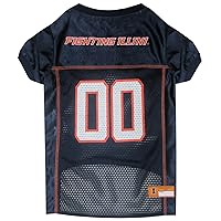 Pets First NCAA College Illinois Fighting Illini Mesh Jersey for DOGS & CATS, X-Small. Licensed Big Dog Jersey with your Favorite Football/Basketball College Team