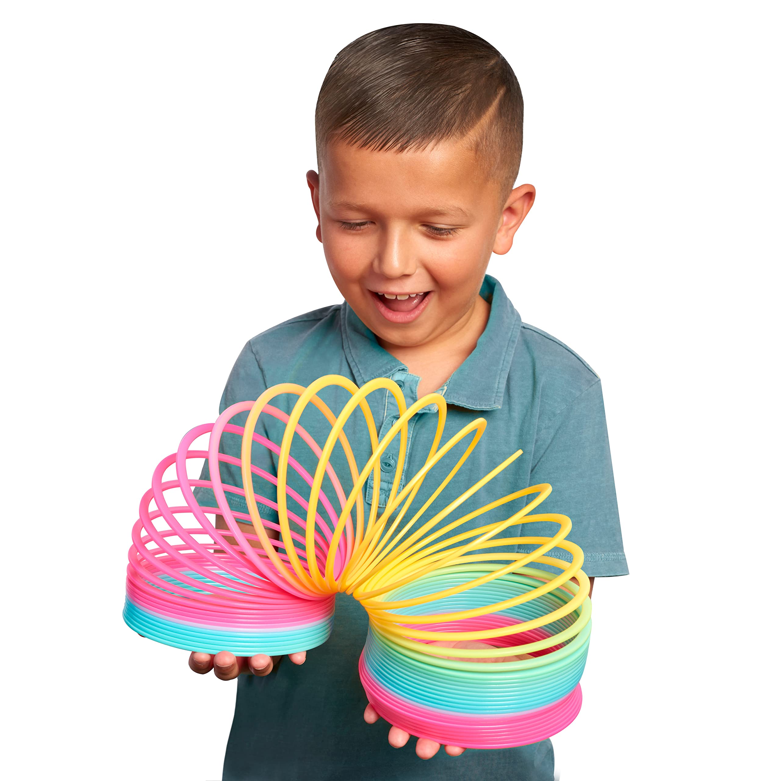 Just Play Slinky The Original Walking Spring Toy, Basket Stuffers, Fidget and Sensory Toys for Kids, Kids Toys for Ages 5 Up, Gifts and Presents (Pack of 2)