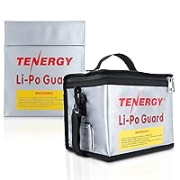 Tenergy Large Volume Lipo Bag 8.5x6.5X 5.7inches and Lipo Bag 7x9inches for Charging and Storage