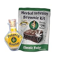 Herbal Infusion Brownie Mix Kit Classic Fudge DIY Edible