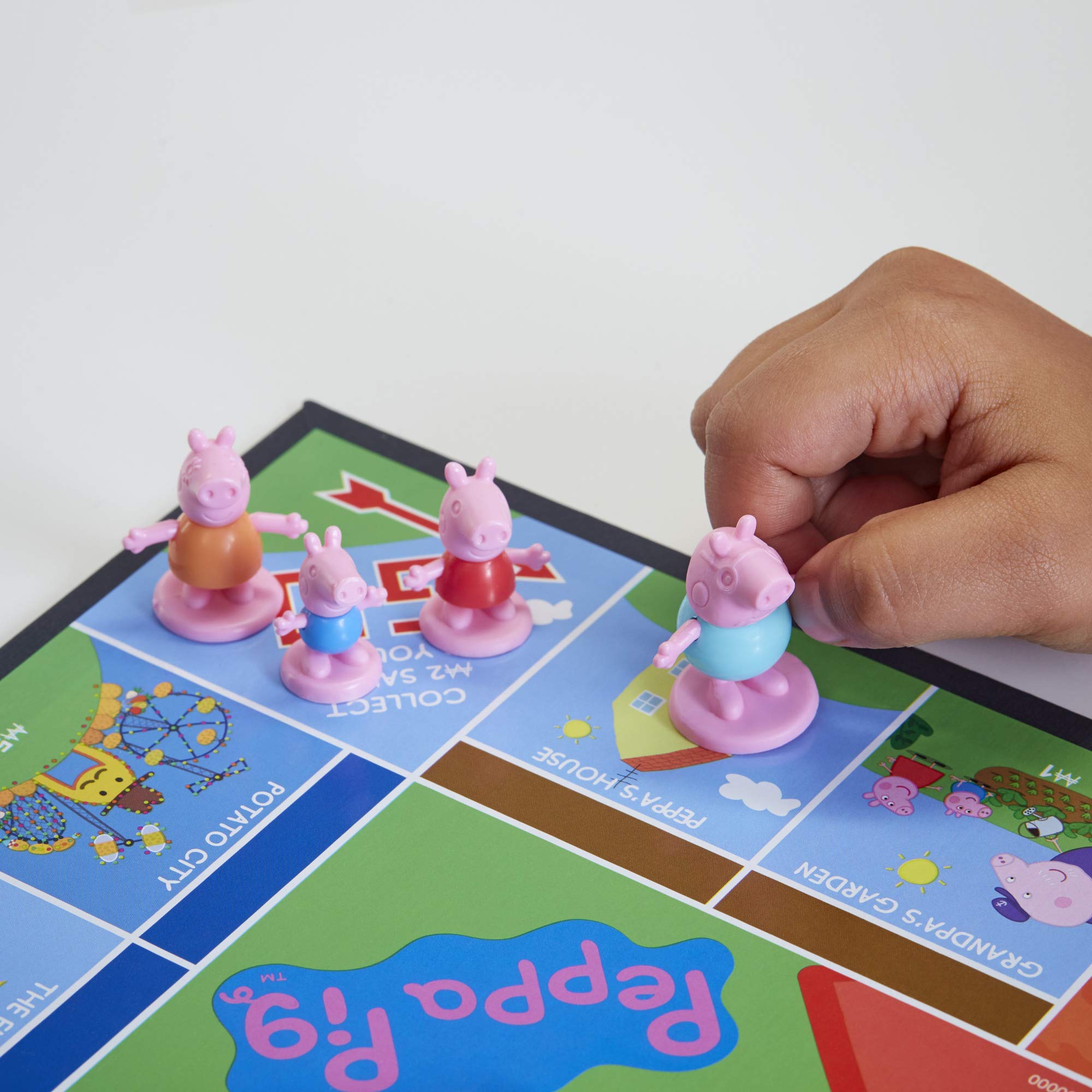 Monopoly Junior: Peppa Pig Edition Board Game for 2-4 Players, Indoor Games for Kids, Peppa Pig Toys and Games, Ages 5+ (Amazon Exclusive)