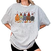 Funny Chicken Lovers Gift T Shirt Farm Country for Women Men Multi