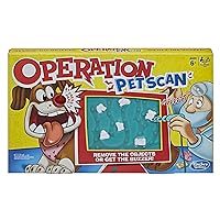 Operation Pet Scan Board Game for 2 or More Players, Kids Ages 6 and Up, with Silly Sounds, Remove The Objects or Get The Buzzer