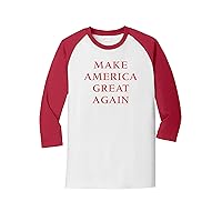 Donald Trump Make America Great Again Baseball Tee Shirt Black