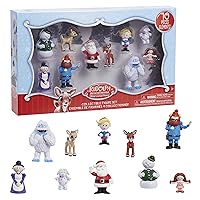 Rudolph the Red-Nosed Reindeer® Figure Set, 10-Piece Figure Set, Kids Toys for Ages 3 Up by Just Play