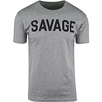 ShirtBANC Mens Savage Shirt Hip Hop Culture Urban Apparel Tee Hustle Motivate