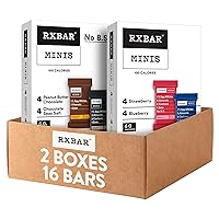 RXBAR Minis Protein Bars, Protein Snack, Snack Bars, Variety Pack (16 Bars)