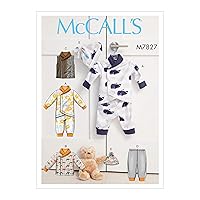 McCall Pattern Company Baby's Bunting, Jacket, Vest, Pants, and Beanie Sewing Patterns, Sizes S-XL