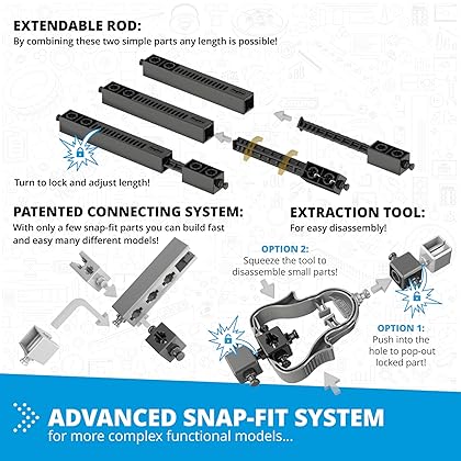 Engino- Stem Toys, 16 Models in 1 Stem, Mechanics Levers & Linkages, Construction Toys for Kids 9+, Fun Educational Toys, Gift for Boys & Girls