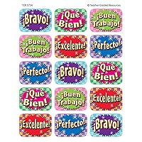 Teacher Created Resources Good Work (Spanish) 90 Jumbo Stickers, Multi Color (5734)