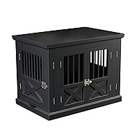 Merry Products Triple Door Medium Dog Crate, Dog Kennel, Dog Cage