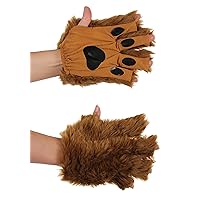 Adult Brown Fingerless Paws
