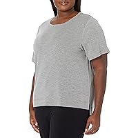 Women's Solid French Terry Short Sleeve Lounge Tee