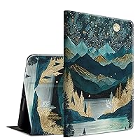 Case for All-New Kindle 2022 Release Lightweight Smart Case PU Leather Adjustable Stand Protective Cover with Auto Wake/Sleep for 6 inch Basic Kindle 11th Generation 2022 - Mountains