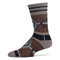 Men's Athletic Crew Sock, Sock It Up Breathable Cushion Socks for Basketball, Running, Hiking, and Sport (Longs Peak)