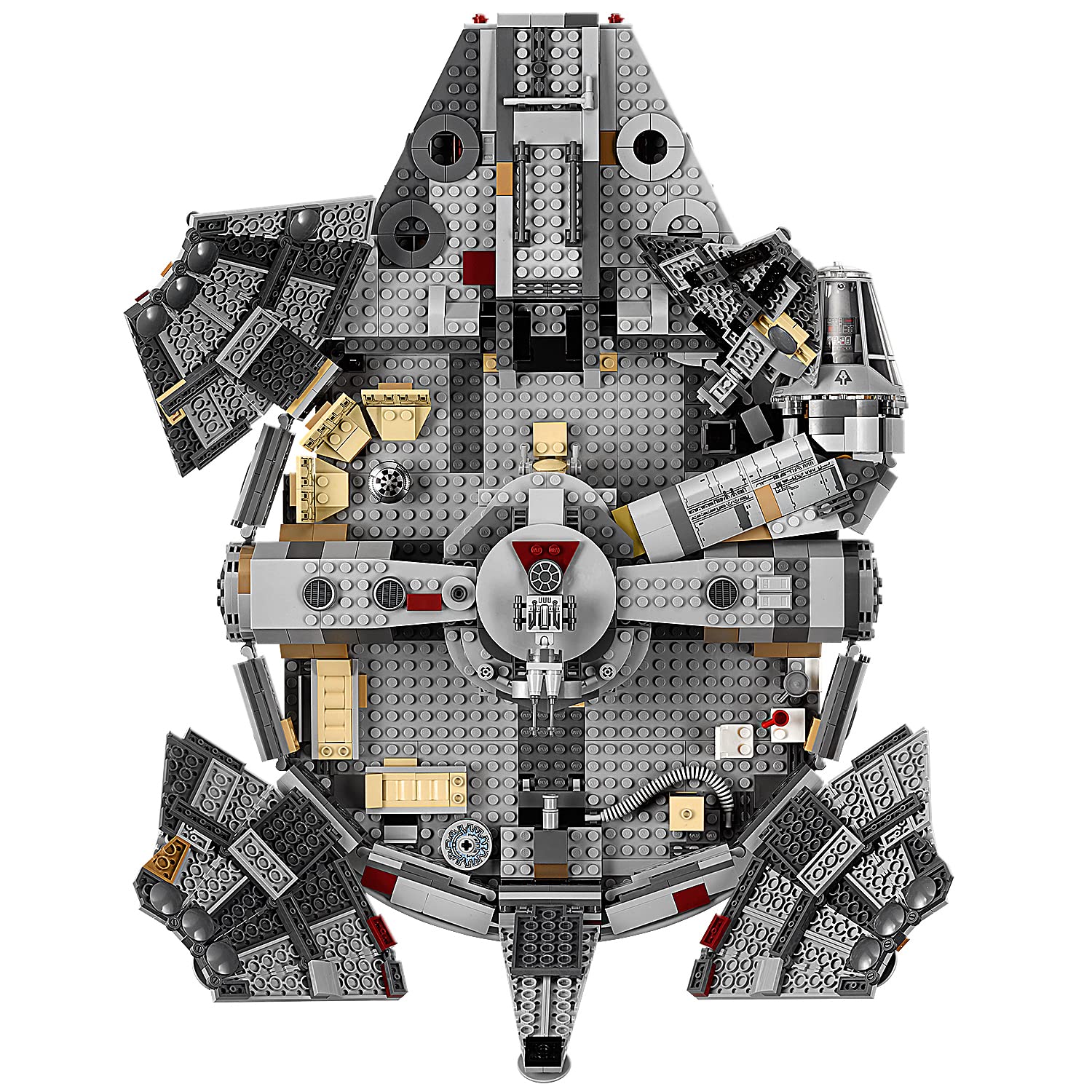 Lego 75257 Star Wars Millennium Falcon Starship Construction Set, with Finn, Chewbacca, Lando Calrissian, Boolio, C-3PO, R2-D2 and D-O, The Rise of Skywalker Collection,9 years and up