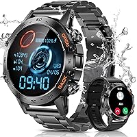 Military Smart Watch for Men with Bluetooth Call, 1.39