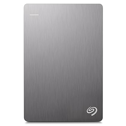 Seagate Backup Plus Slim 2TB External Hard Drive Portable HDD – Silver USB 3.0 for PC Laptop and Mac, 2 Months Adobe CC Photography (STDR2000101)