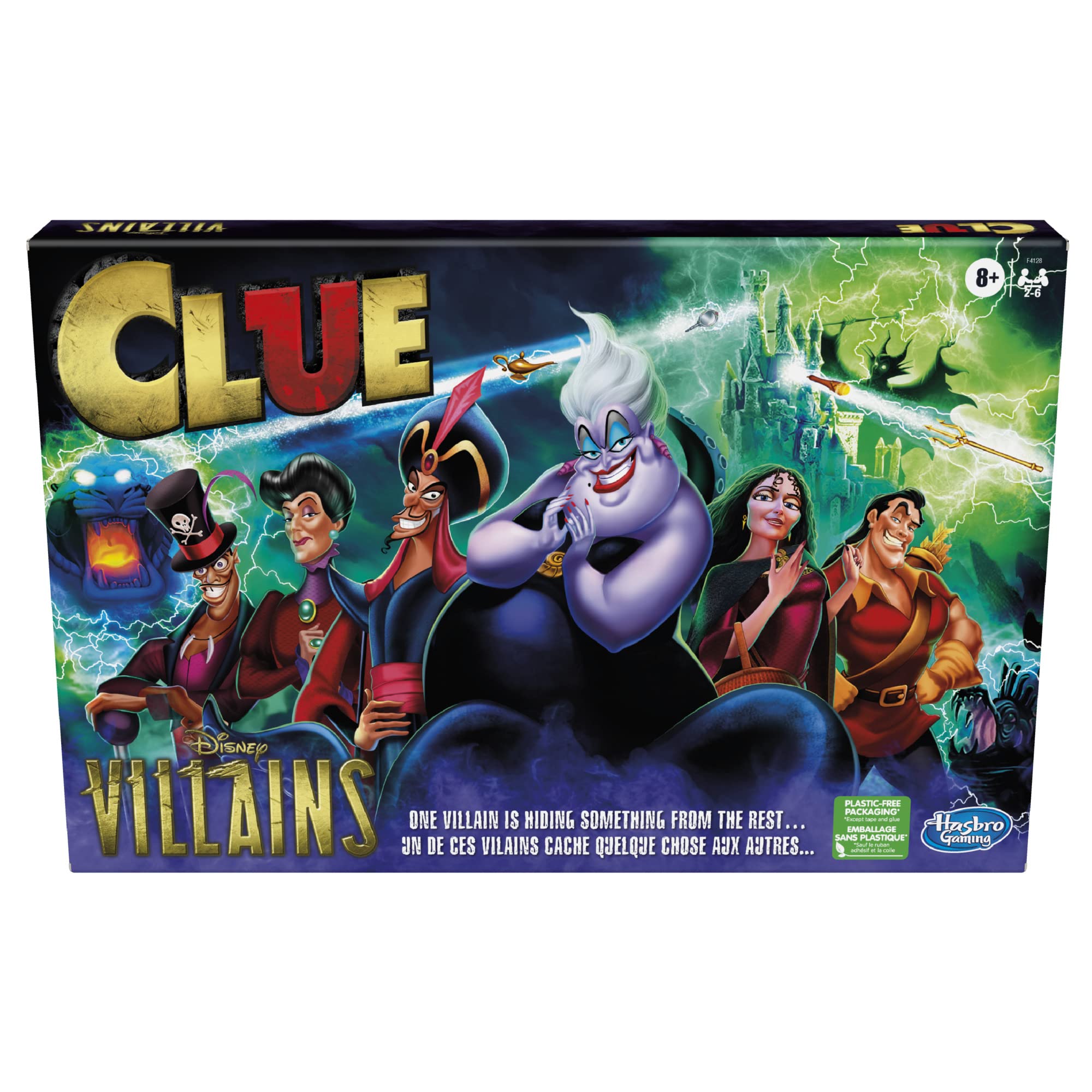 Hasbro Gaming Clue: Disney Villains Edition Board Game for Kids Ages 8+, 2-6 Players (Amazon Exclusive)