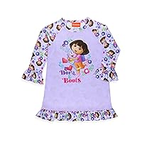 INTIMO Nickelodeon Toddler Girls' Dora the Explorer Sleep Pajama Dress Nightgown