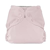 Esembly Cloth Diaper Outer, Waterproof Cloth Diaper Cover, Swim Diaper, Leak-Proof and Breathable Layer Over Prefolds, Flats or Fitteds, Reusable Diaper with Snap Closure, Size 1 (7-17lbs), Amethyst