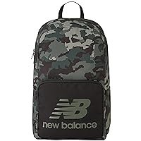 New Balance Backpack, Daypack Small Travel Bag for Men and Women, Camo, 18 Inch