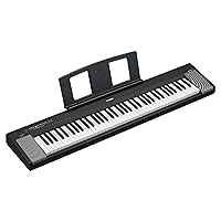 Yamaha 76-Key Piaggero Ultra-Portable Digital Piano, Black (NP35B)