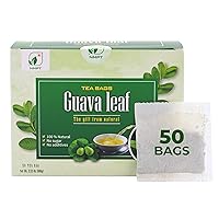 NMPT Dried Guava Leaf Lotus Leaf Tea, Hand Pick, Mixed Bags, Organic Herbal Tea, 50 Count, Gluten Free, Dairy Free, Sugar Free & 100% Natural, Energy Boost & Health Support