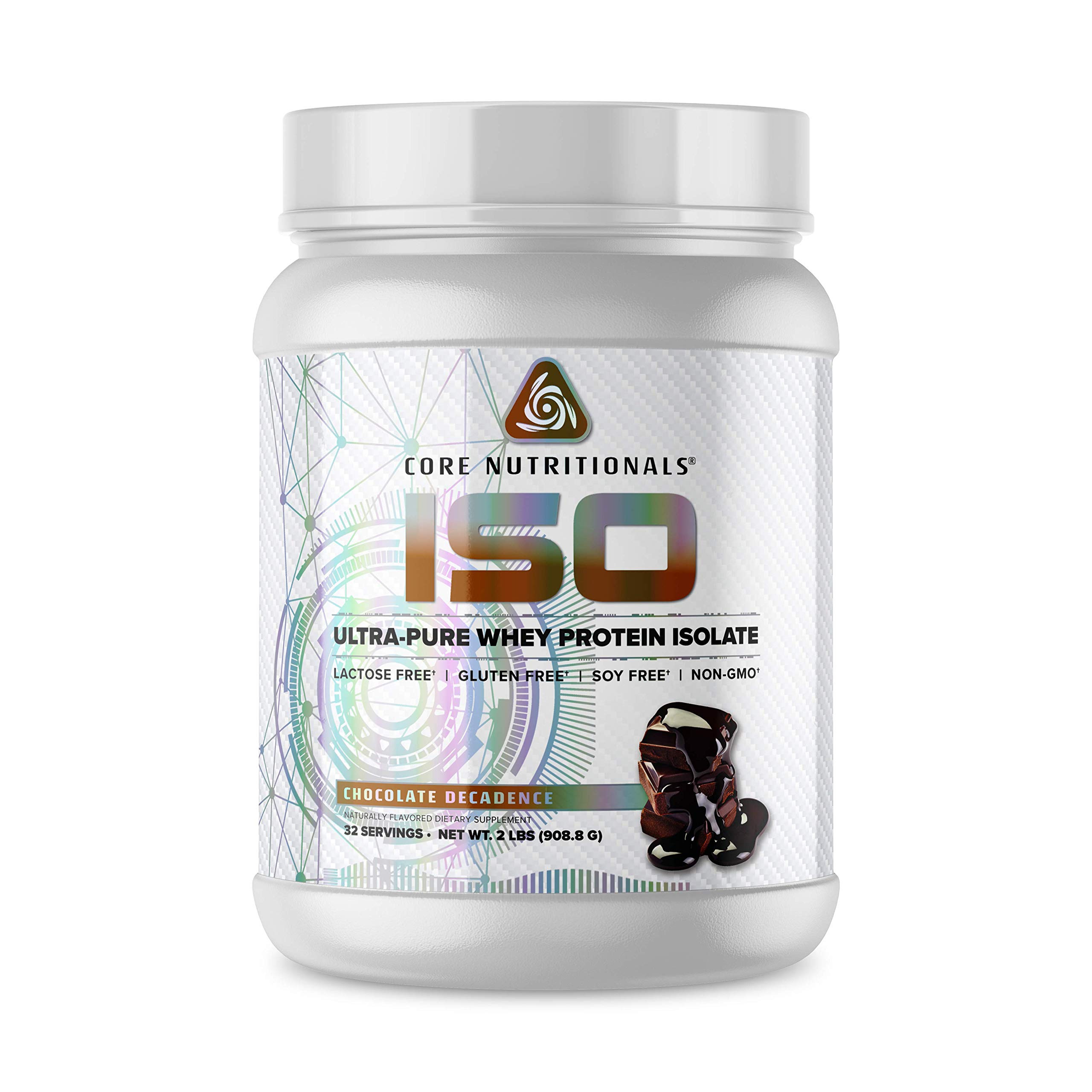 Core Nutritionals ISO, 100% Micro Filtered, Zero Artificial Fillers, 25g Whey Protein Isolate, 32 servings (Chocolate Decadence)