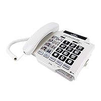 CSC500 Amplified Landline Phone with Speakerphone and Photo Frame Buttons - Up to 30dB Amplification, T-Coil Hearing Aid Compatible