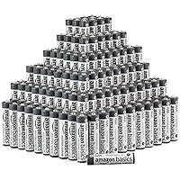 Amazon Basics 300 Pack AAA Industrial Alkaline Batteries, 5-Year Shelf Life, Easy to Open Value Pack