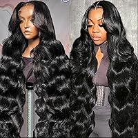 Natural Full Lace Body Wave Wig 24Inch 150% Denstity Body Wave Full Lace Frontal Wig 100% Human Hair (full lace body wave wig, 24)