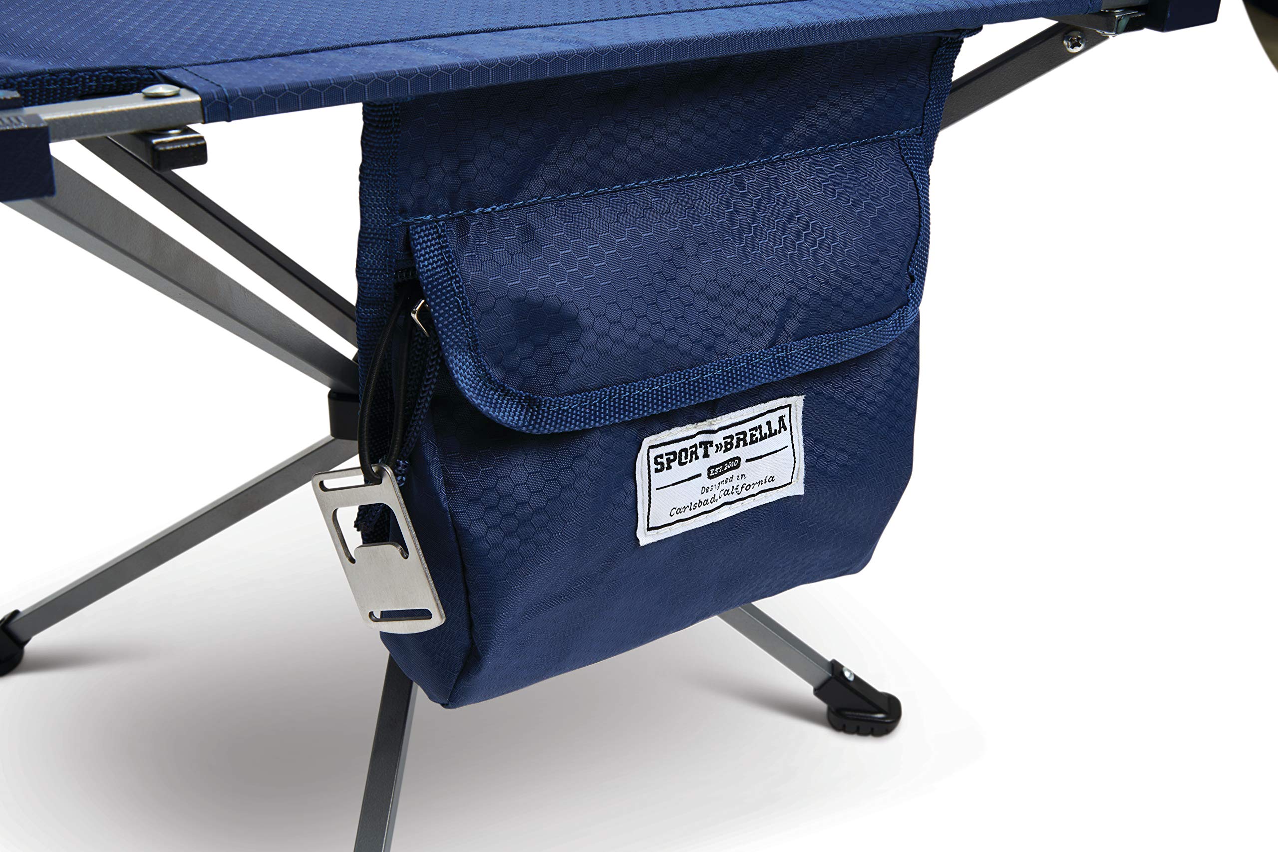 Sport-Brella SunSoul Portable Folding Table for Outdoor Camping, Picnics, Tailgates, and Beach Navy