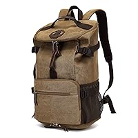 Gym Duffle Bag Backpack 4-Way Vintage canvas with Shoes Compartment for travel Sport Hiking laptop (Vintage coffee) X-Large
