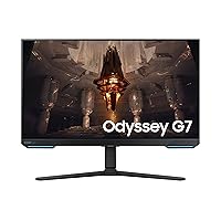 SAMSUNG 28” Odyssey G70B Series 4K UHD Gaming Monitor, IPS Panel, 144Hz, 1ms, HDR 400, G-Sync and FreeSync Premium Pro Compatible, Ultrawide Game View, LS28BG702ENXGO, Black