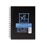 Canson XL Series Art Book Watercolor, Midweight White Paper, Side Wire Binding, 48 Sheets, 5.5X8.5 inch