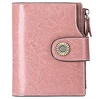 FALAN MULE Small Wallet for Women Genuine Leather Bifold Compact RFID Blocking Small Womens Wallet