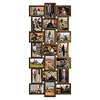 Collage Picture Frames for Wall Decor, 21-Opening Reunion Family Friends Picture Frame Set, Photo Frames Collage for Living Room Bedroom, Gallery Puzzle Collage Wall Hanging for 4x6, Gold
