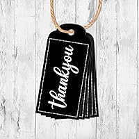 Personalized Thankyou Tags Labels, Someone Special, Your Text Custom Tag Custom, Wedding tag, Personalized tag, ,Decorative Tags,Design Nine (Black Pack of 500)