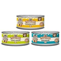 Merrick Purrfect Bistro Grain Free Wet Cat Food Variety Pack Poultry Recipes - (Pack of 1) 8.25 lb. Cans