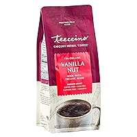 Teeccino Vanilla Nut Chicory Coffee Alternative - Ground Herbal Coffee That’s Prebiotic, Caffeine Free & Acid Free, Medium Roast, 11 Ounce