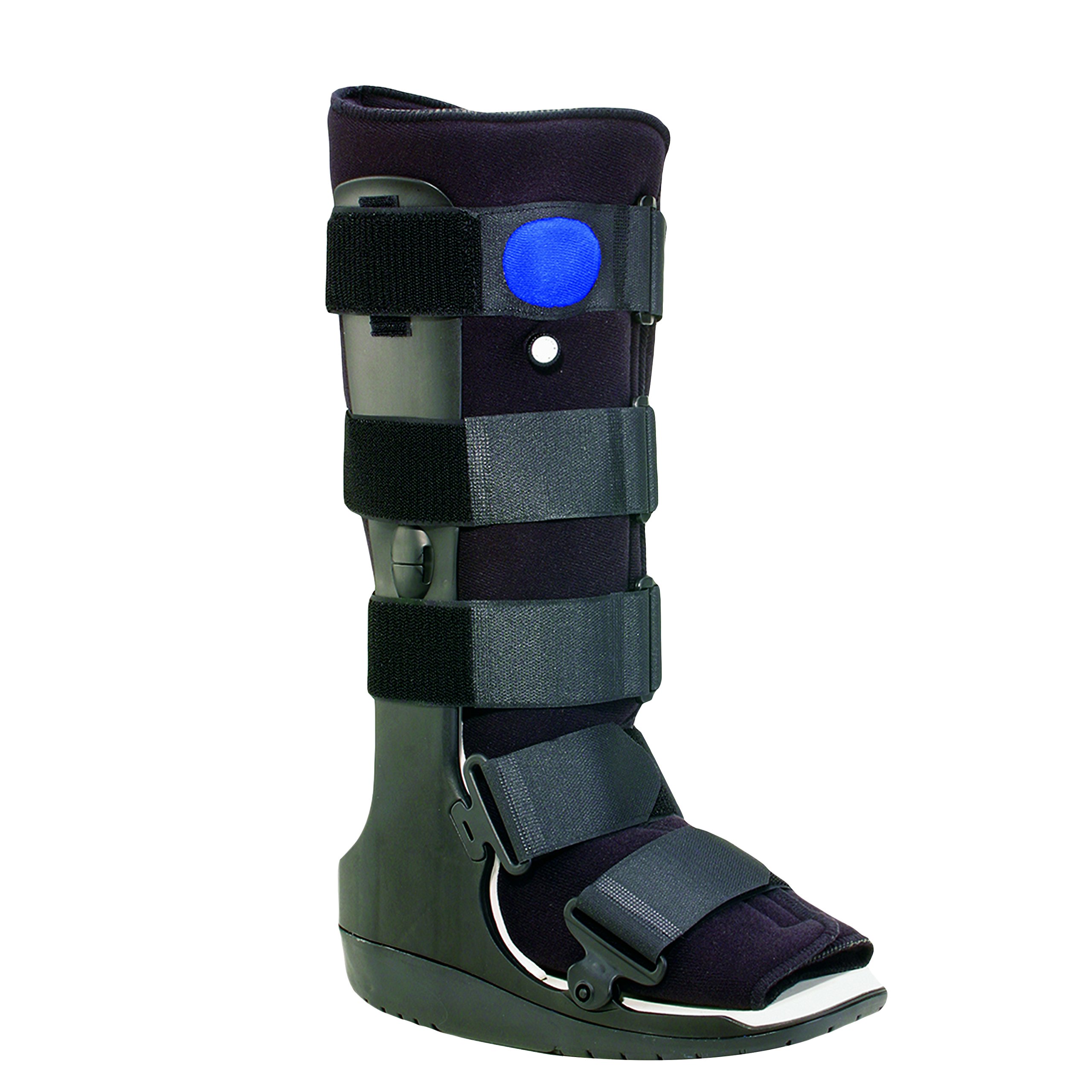 OTC High Top Adjustable Air Cast Walker Boot, Black, Delux Tall/X-Large