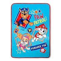 Paw Patrol Musical Warm, Plush, Throw Blanket That Plays Fun Phrases from The Show - Extra Cozy and Comfy for Your Toddler, Blue