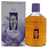 L'Erbolario Iris Shower Gel - Fragrant And Relaxing Bath Foam - Powdery Scent - Provides Gentle And Delicate Cleansing Action - Leaves Skin Softer And Smoother Than Ever - Paraben Free - 16.9 Oz