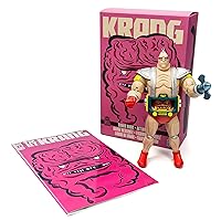 The Loyal Subjects Teenage Mutant Ninja Turtles Krang with Throwback Robot BST AXN 8-inch XL Action Figure & 100-page #1 Best of Krang IDW Comic Book