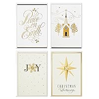 Boxed Religious Christmas Cards Assortment, Peace on Earth (4 Designs, 24 Cards with Envelopes)