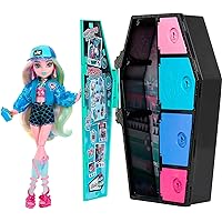 Monster High Skulltimate Secrets Doll & Clothes Accessories Set, Lagoona Blue with Dress-Up Locker & 19+ Surprises