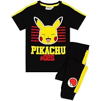 Pokémon Pikachu Pyjamas Kids Short Sleeve T-Shirt & Bottoms PJ’s Set